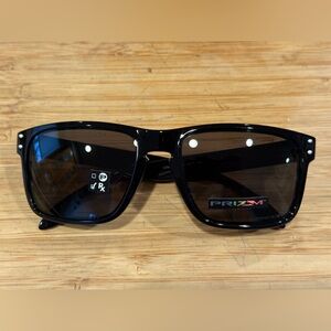 Oakley Polished Black Holbrook Low Bridge (Asian) Fit Sunglasses Prism Grey Lens